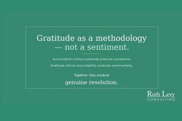 Gratitude as a methodology - not just a sentiment